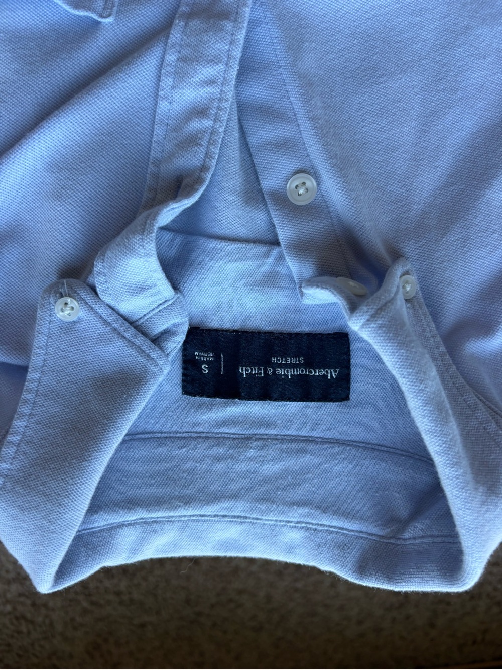 Abercrombie & Fitch Boys' Pale Blue Polo Shirt